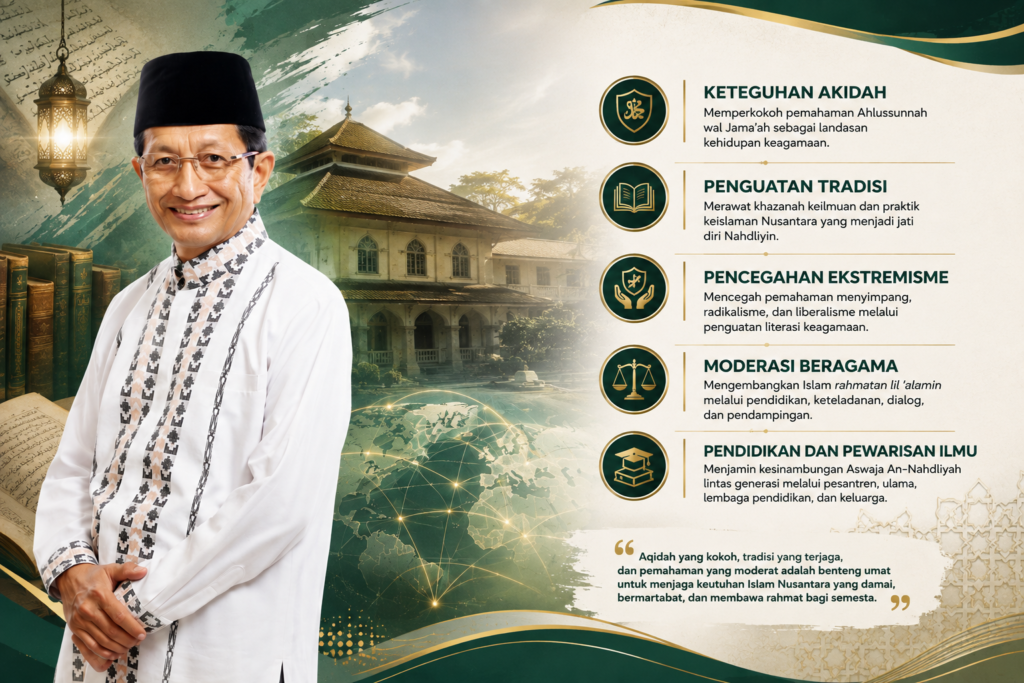 Nasaruddin Umar: Menjaga Aswaja An-Nahdliyah Perlu Keilmuan, Tradisi, dan Moderasi